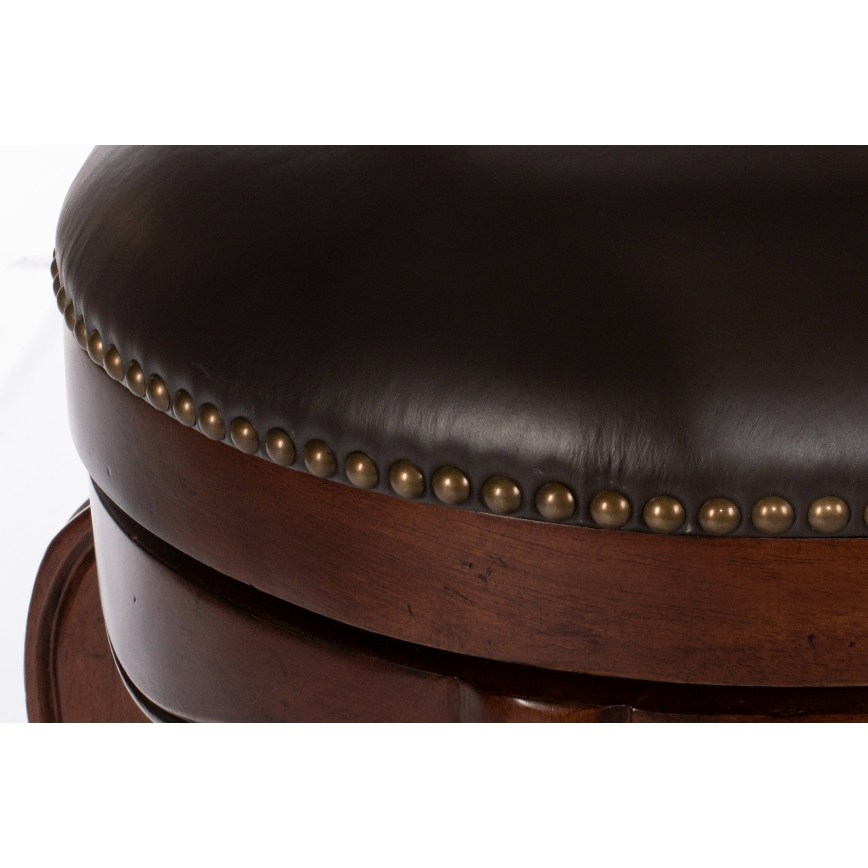 Hillsdale Furniture Burrell Swivel Counter Height Stool, Brown Cherry