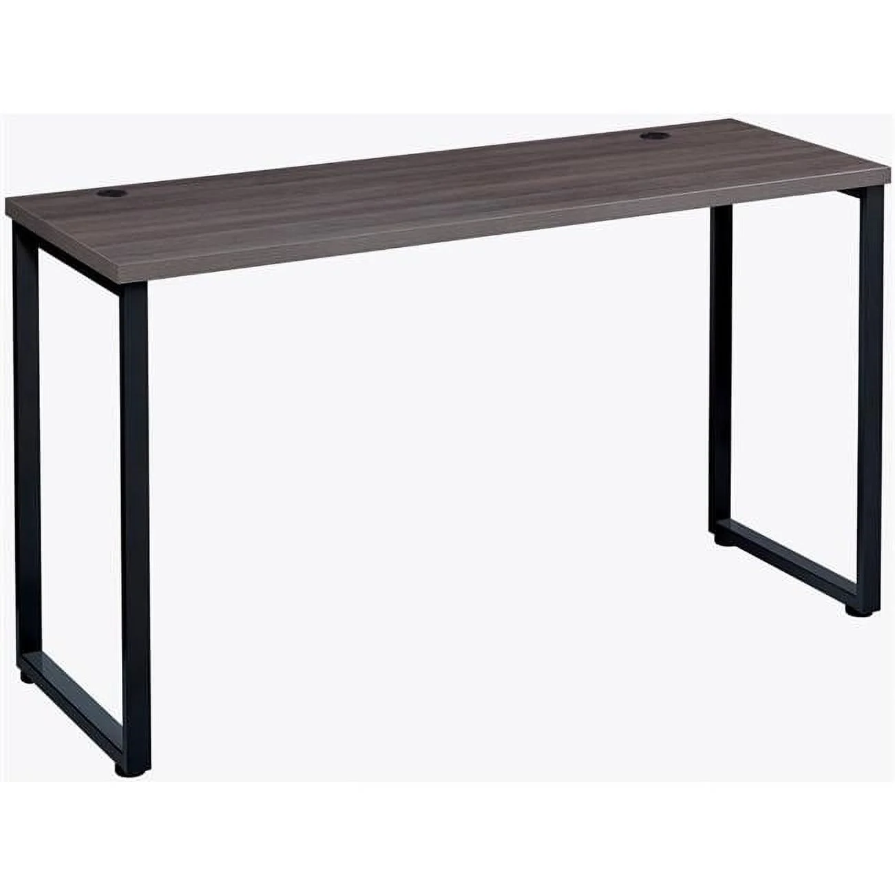 Interion Open Plan Standing Height Desk - Charcoal Top with Black Legs - 48 x 24 x 40 in.