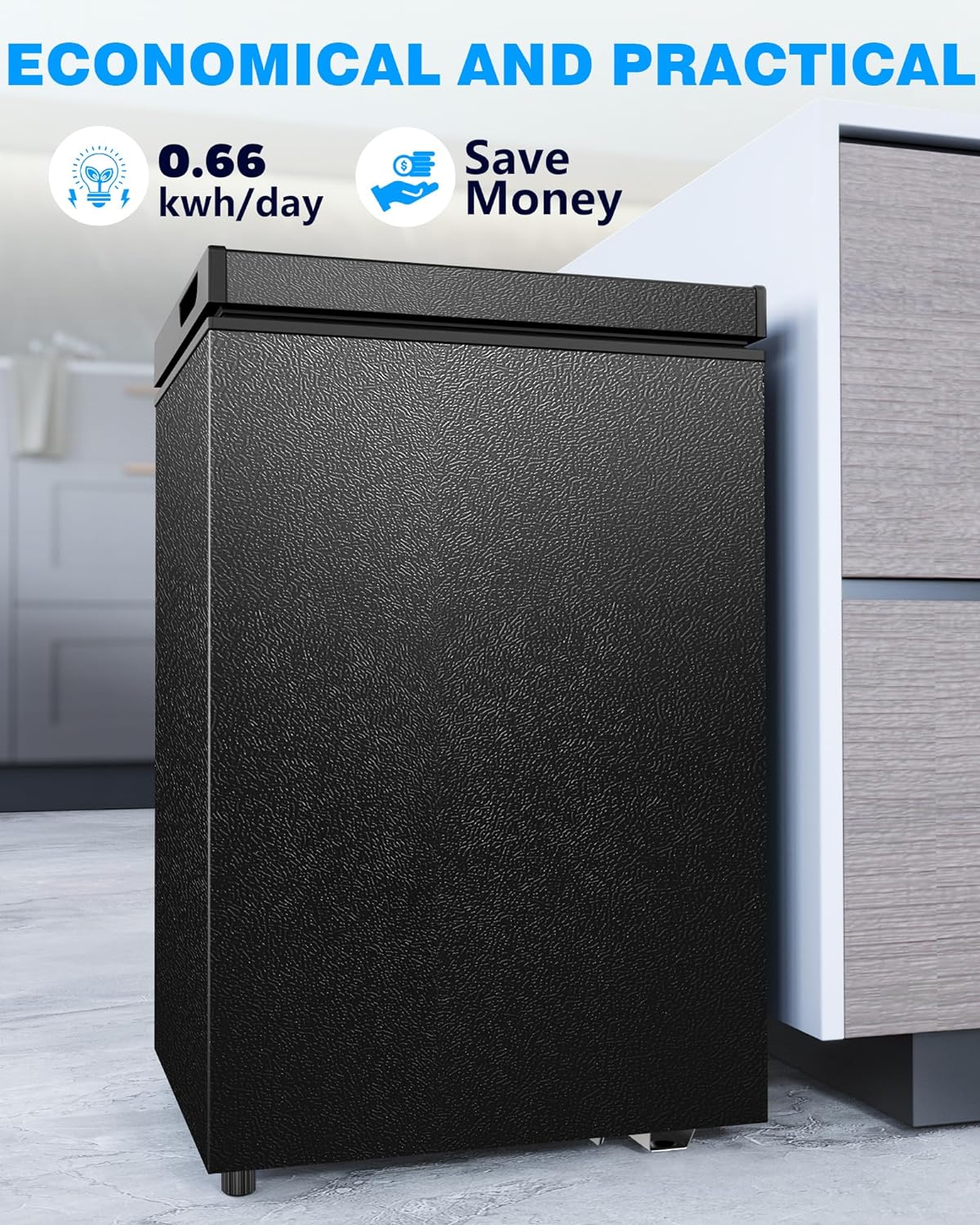 Chest Freezer with Removable Basket