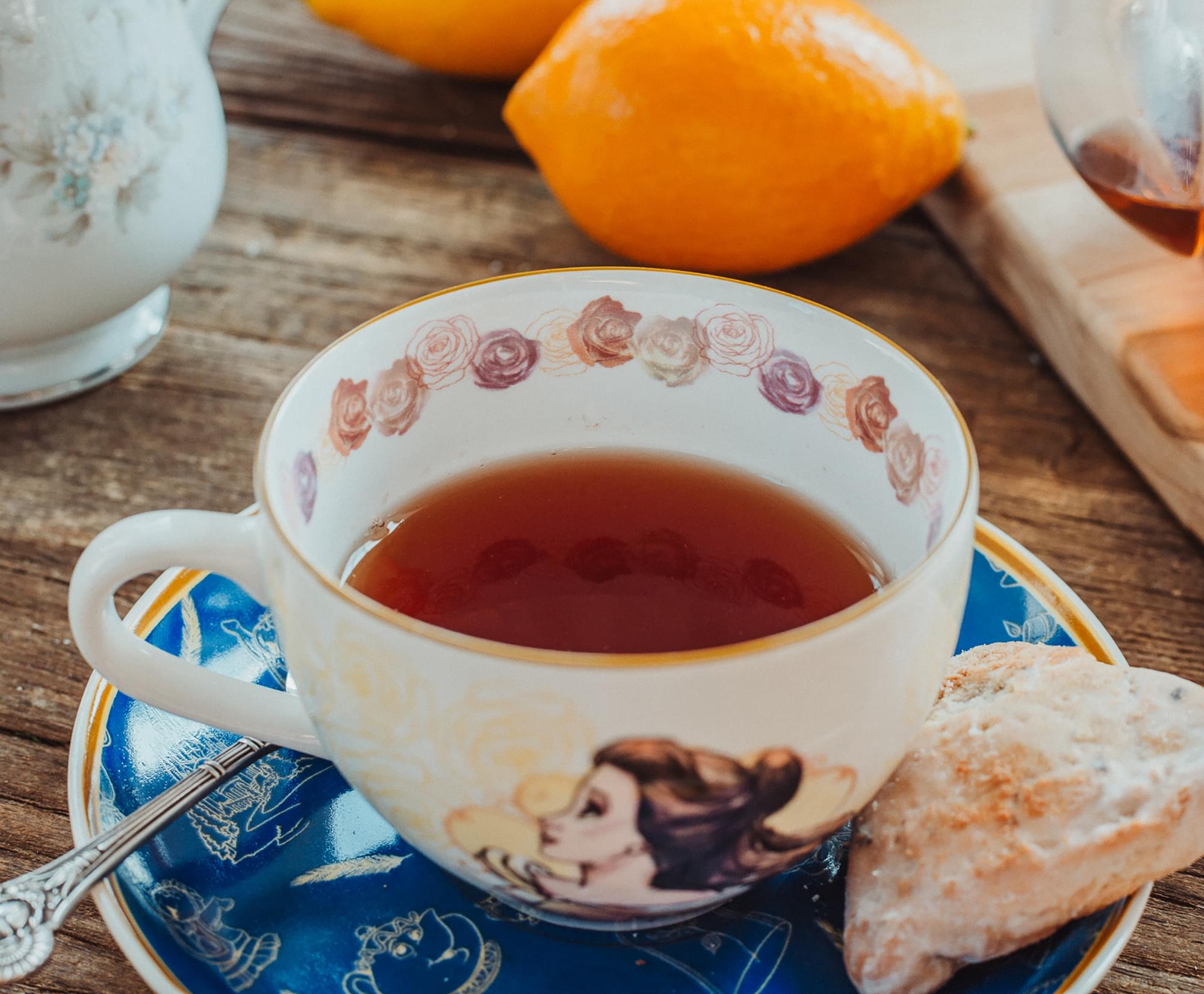 Beauty and the Beast Bone China Teacup and Saucer | Set of 2