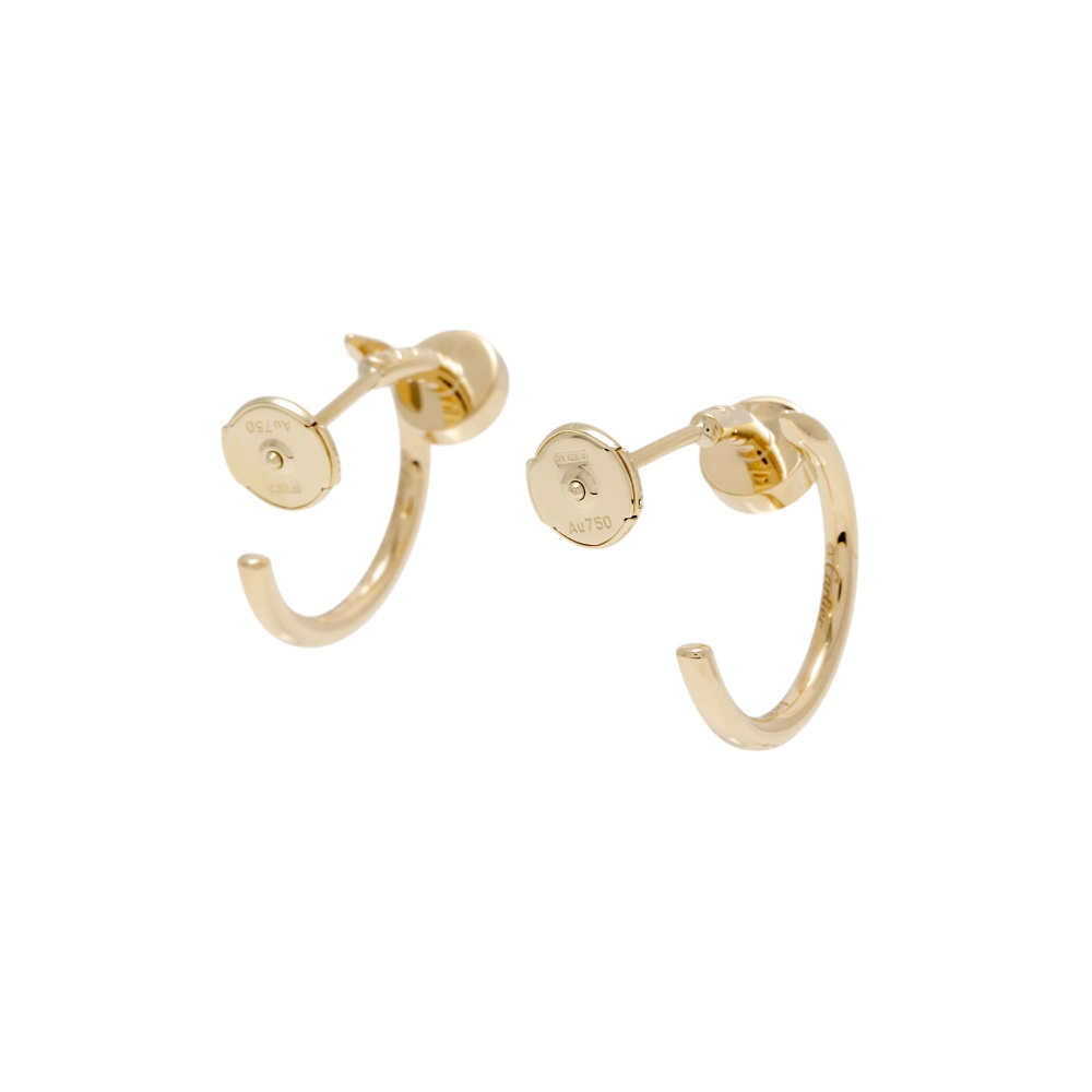 Cartier Juste un Clou Hoop Earrings 18K Yellow Gold B8301235