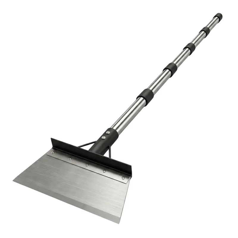 Versatile Shovel-Scraper Combo – Multi-Use Garden Tool with Telescoping Steel Handle