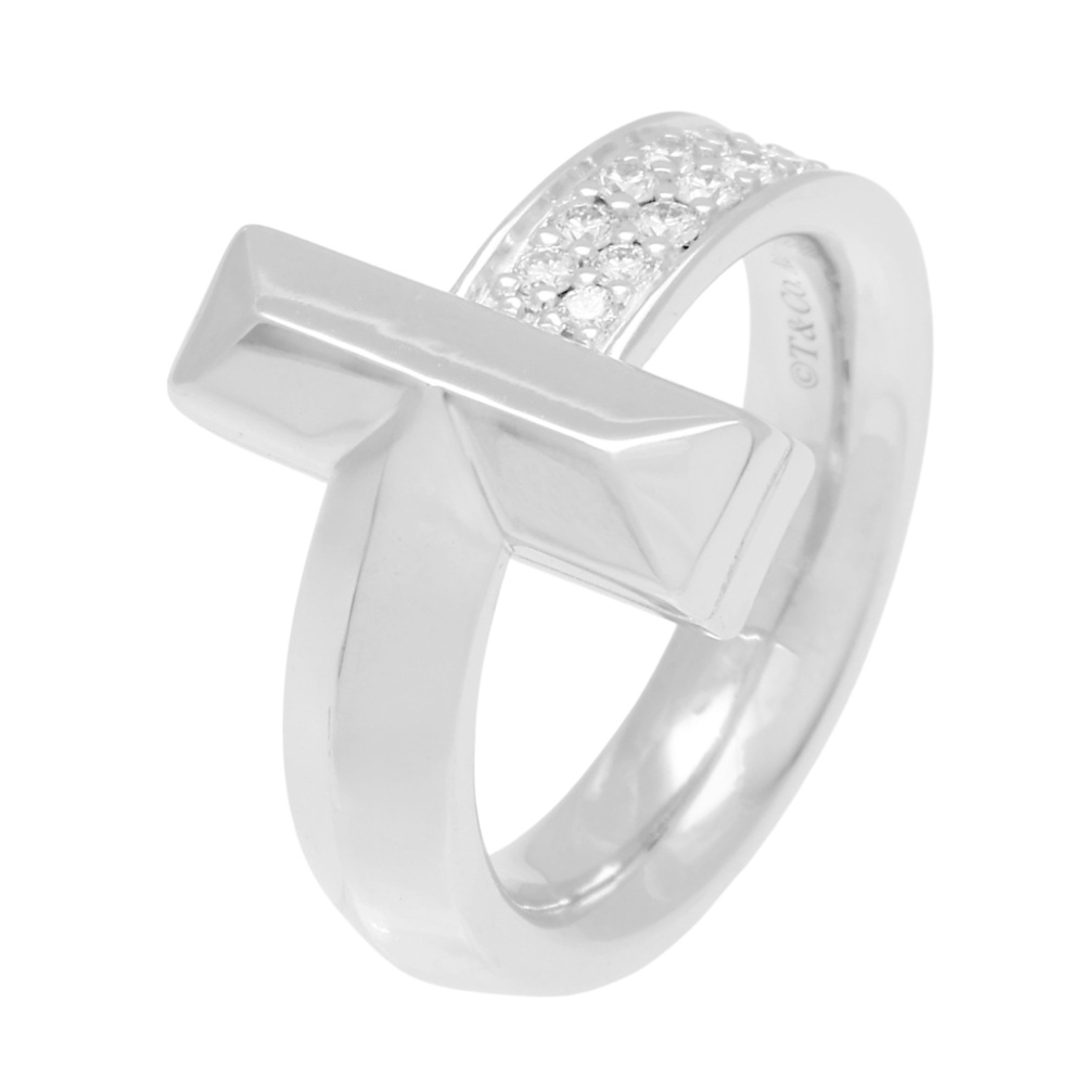 Tiffany & Co. Tiffany T One Ring 18K White Gold Diamond