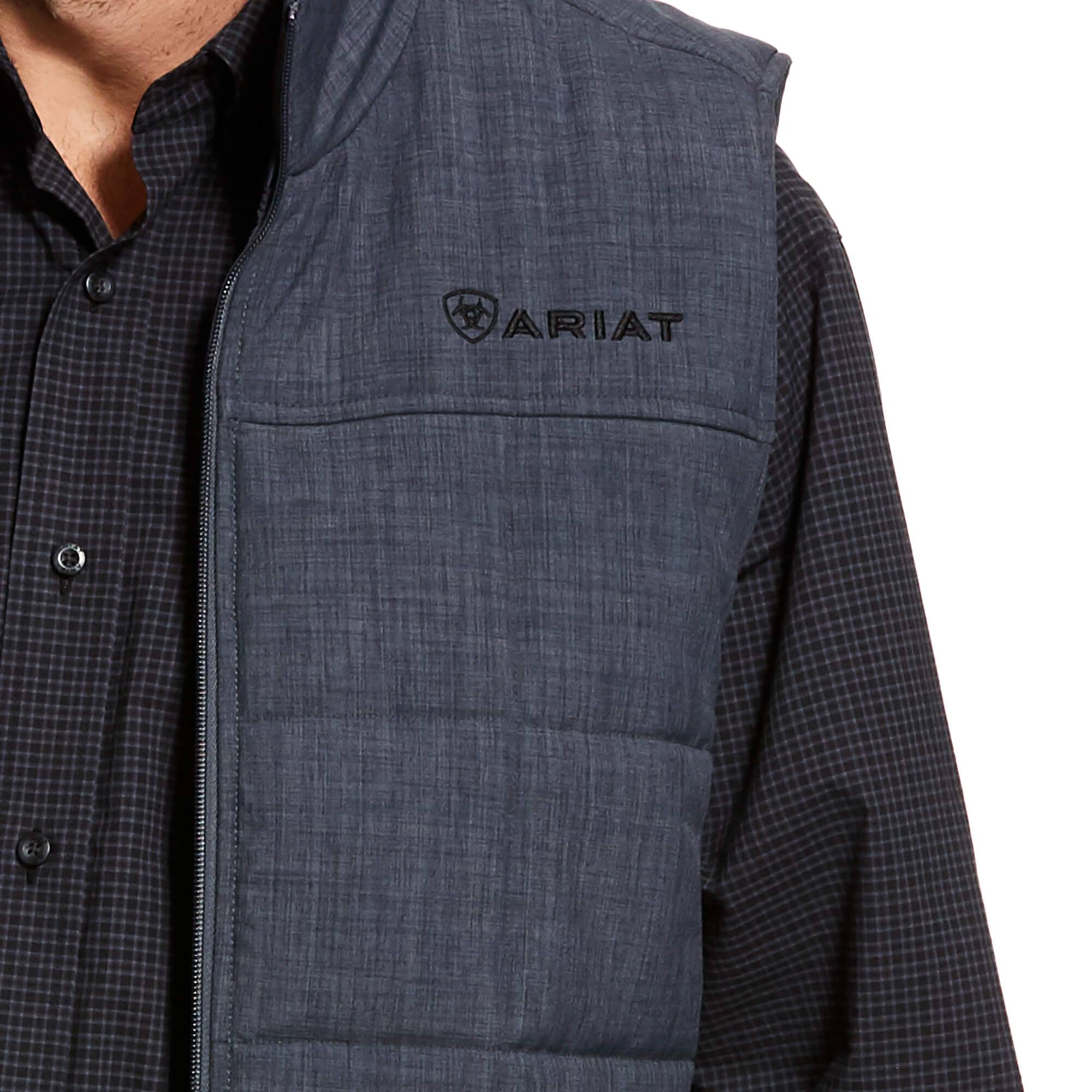 Ariat Men&s Crius Insulated Vest, Slate Heather