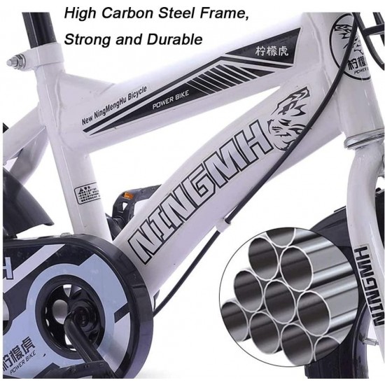 Kids Bike BMX Bike for Kids Boys Girls Bicycle Child Bicycles for 2-9 Years Boy’s Girl’s Bicycle with Stabilisers and Handbrake 90% Assembled