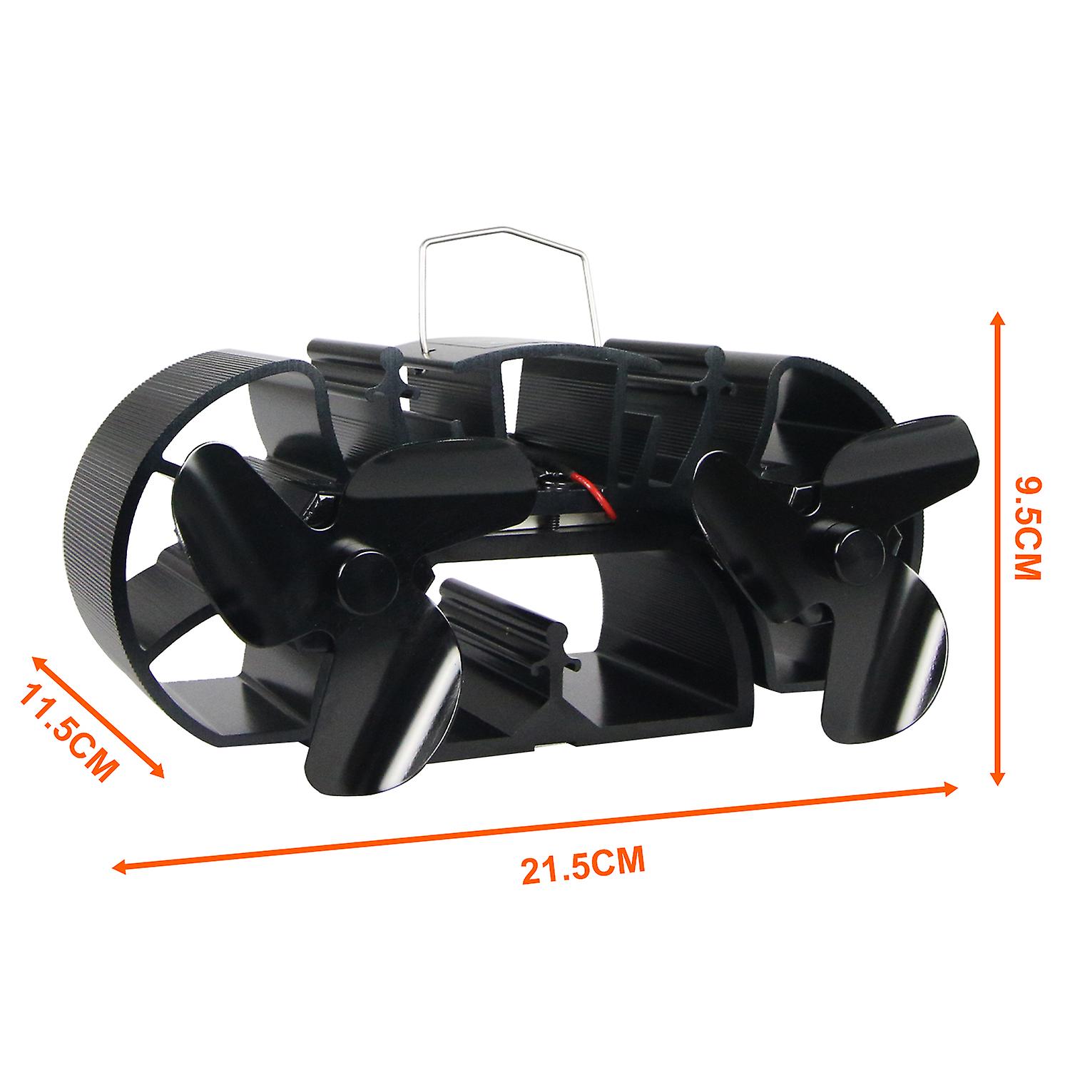 3.9 Inches Height Double Wood Log Burner Fan for Stove / Fireplace Eco Friendly