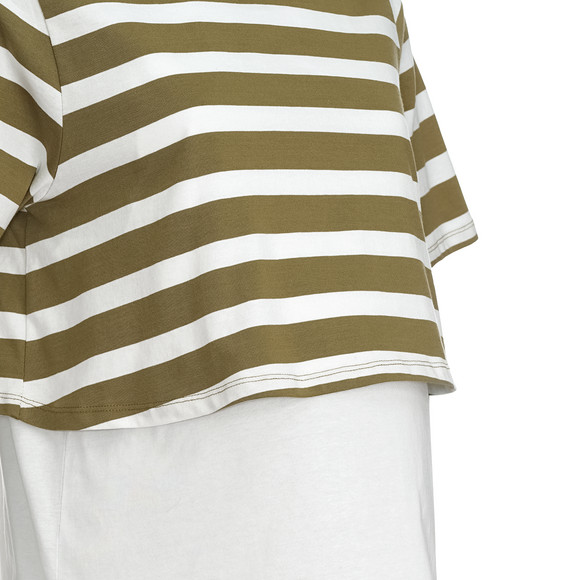 Gina Mama Damen Umstands-T-Shirt im Lagen-Look