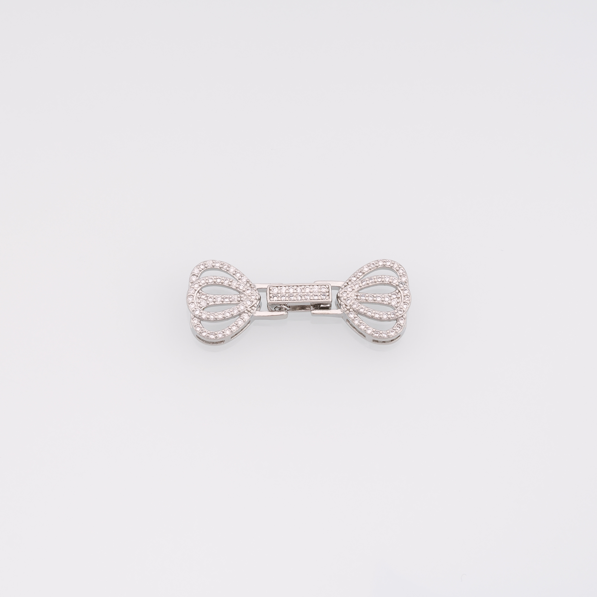 18K Gold Filled End Clasp,CZ Hook Clasps,Connector End Cap Clasp for DIY Jewelry Necklace Bracelet