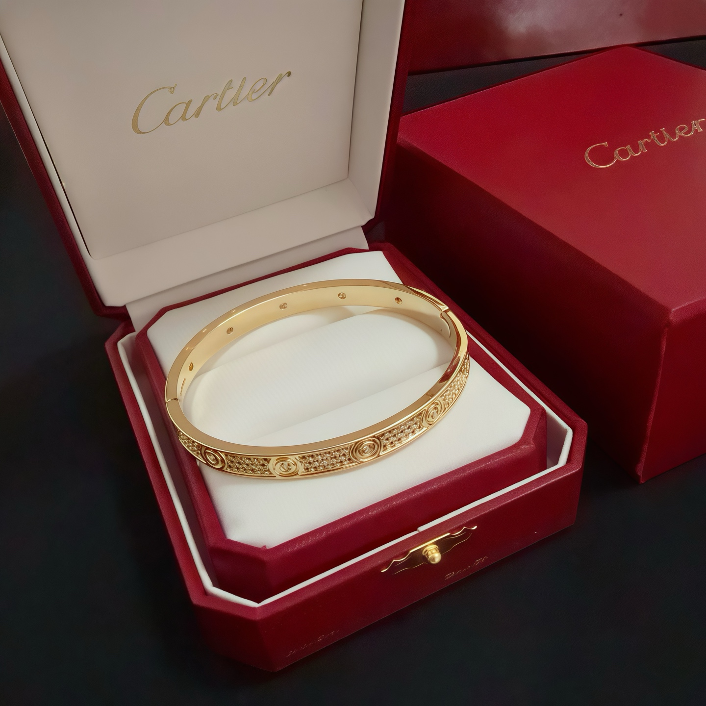 Cartier Diamond-Studded Nail Bracelet - cnluxepick