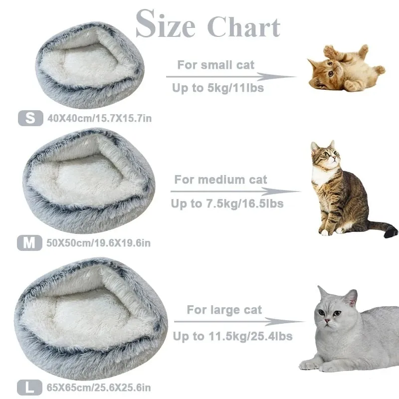 Cozy Cocoon Plush Pet Bed