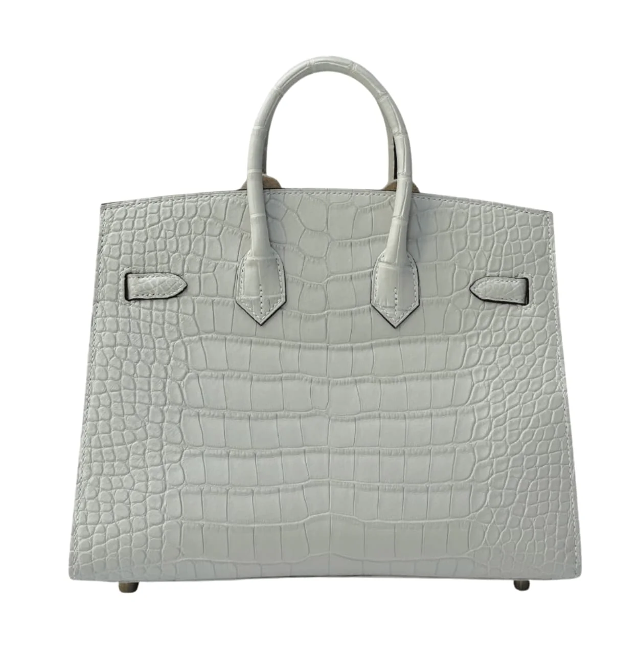 Hermès Bag | Birkin 25 Handbag Pale Grey Silvery Undertones