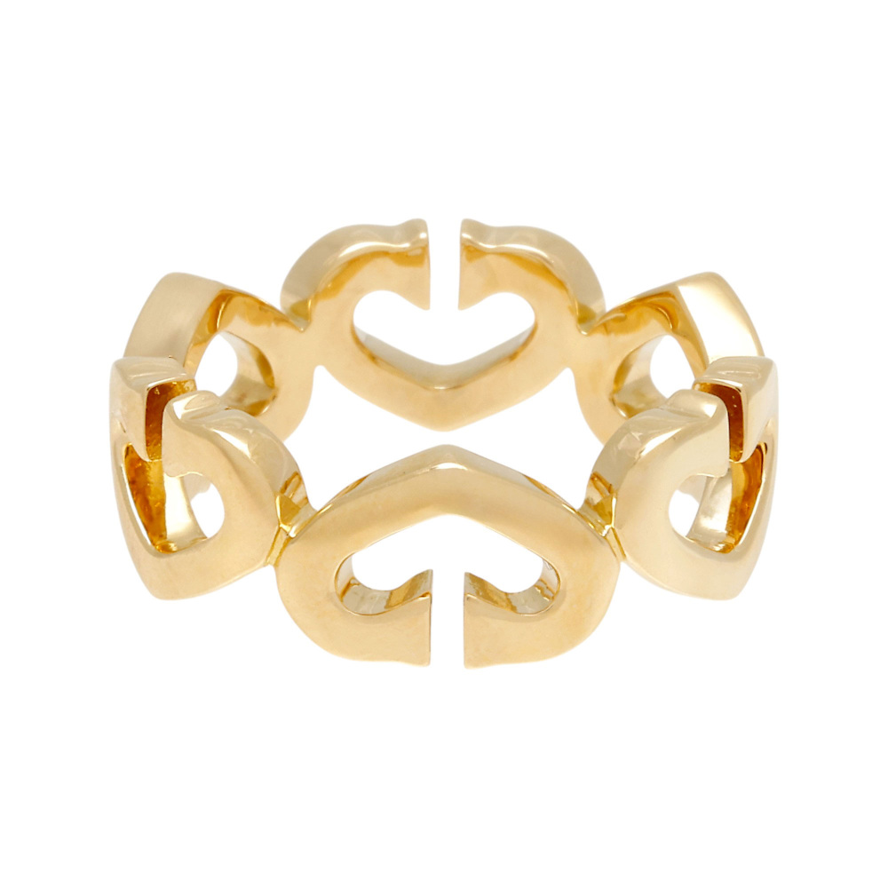 Cartier C Heart Ring 18K Yellow Gold Diamond B4041700
