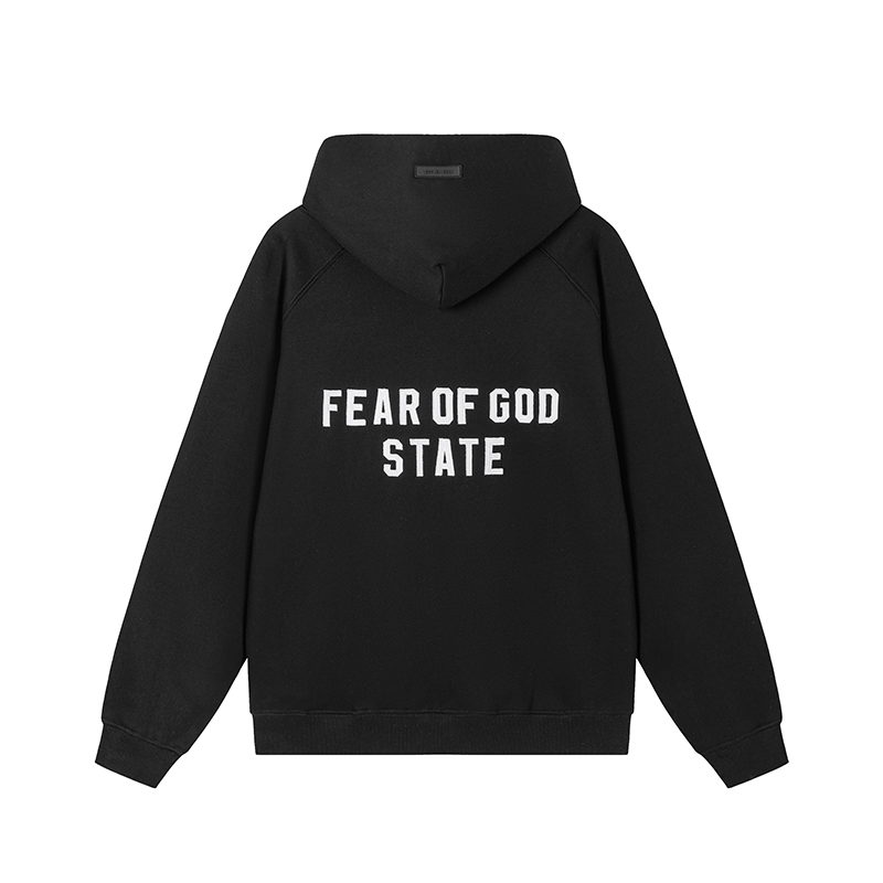 FEAR OF ESSENTIALS Fleece-Lined Zip-Up Sweatshirt - cnluxepick