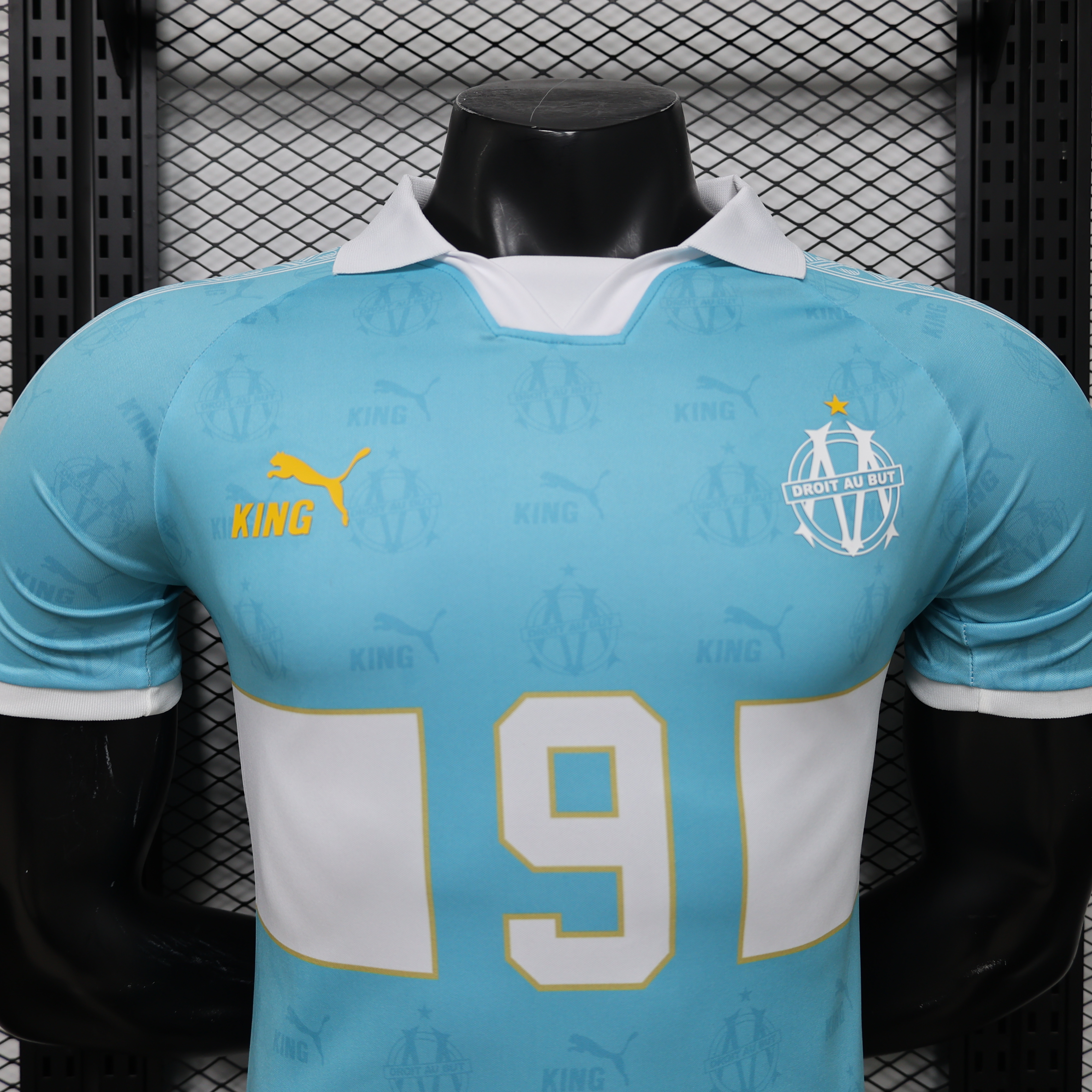 Player Version Olympique de Marseille KING Retro Jersey Men