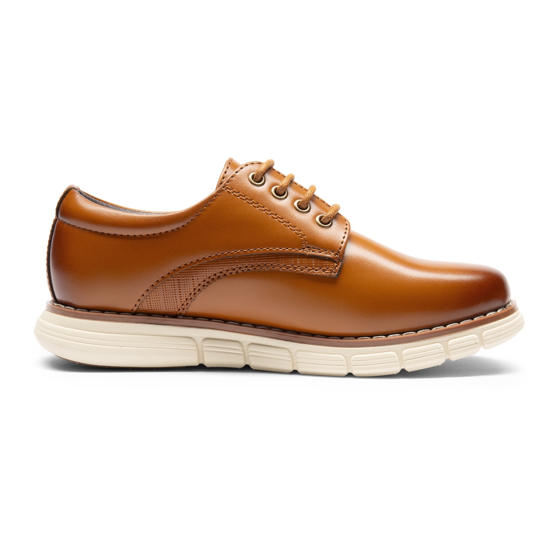 [CrossFlex CrestKids] Boys' Non-Slip Oxford Dress Sneakers