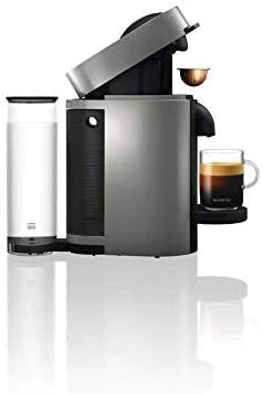 Nespresso Vertuo Plus Coffee and Espresso Maker by De’Longhi, Grey with Aeroccino Milk Frother