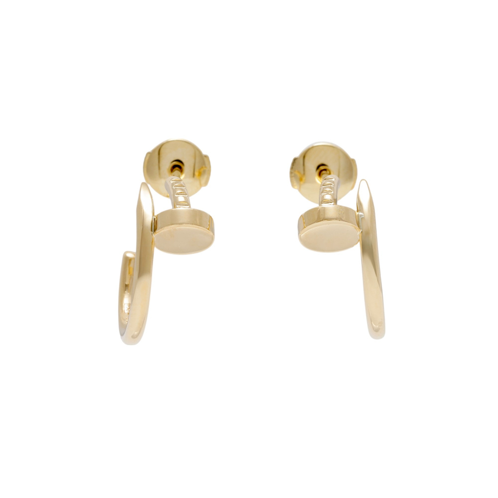 Cartier Juste un Clou Hoop Earrings 18K Yellow Gold B8301235
