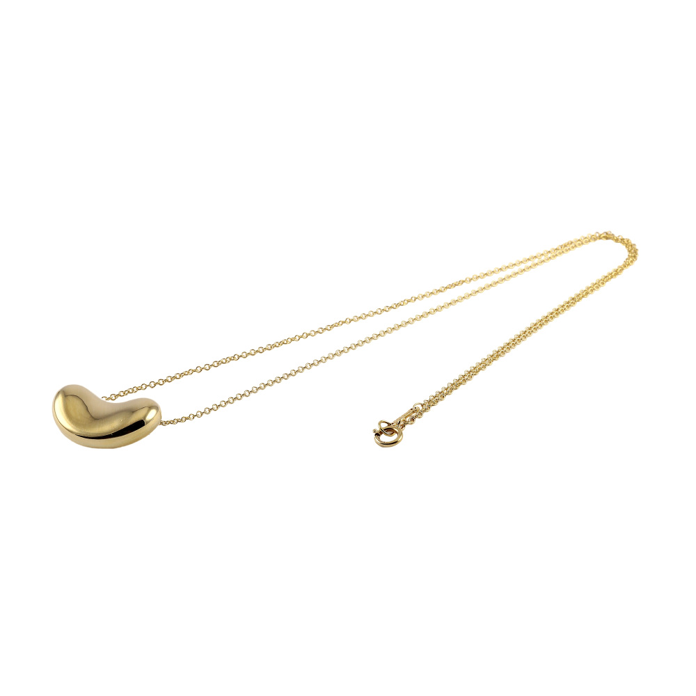 Tiffany & Co. Tiffany Bean Design Elsa Peretti K18YG Yellow Gold Necklace