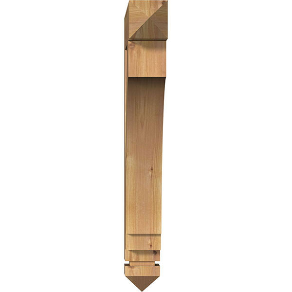 Ekena Millwork BKT04X20X28IMP03SWR 3 1/2x22W x 20x22D x 28x22H Imperial Arts u0026 Crafts Smooth BRACKET, Western Red Cedar