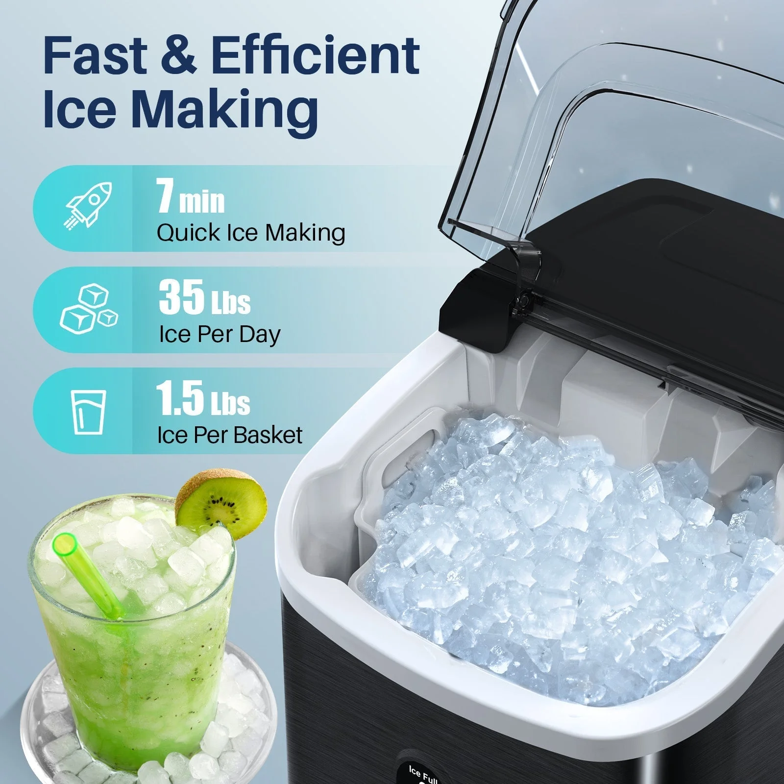 Nugget Sonic Ice Maker Stainless Steel Z5815SNH