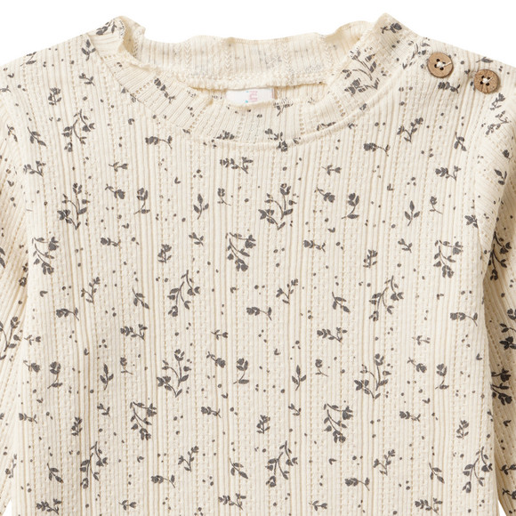Topomini Baby Langarmshirt mit floralem Muster