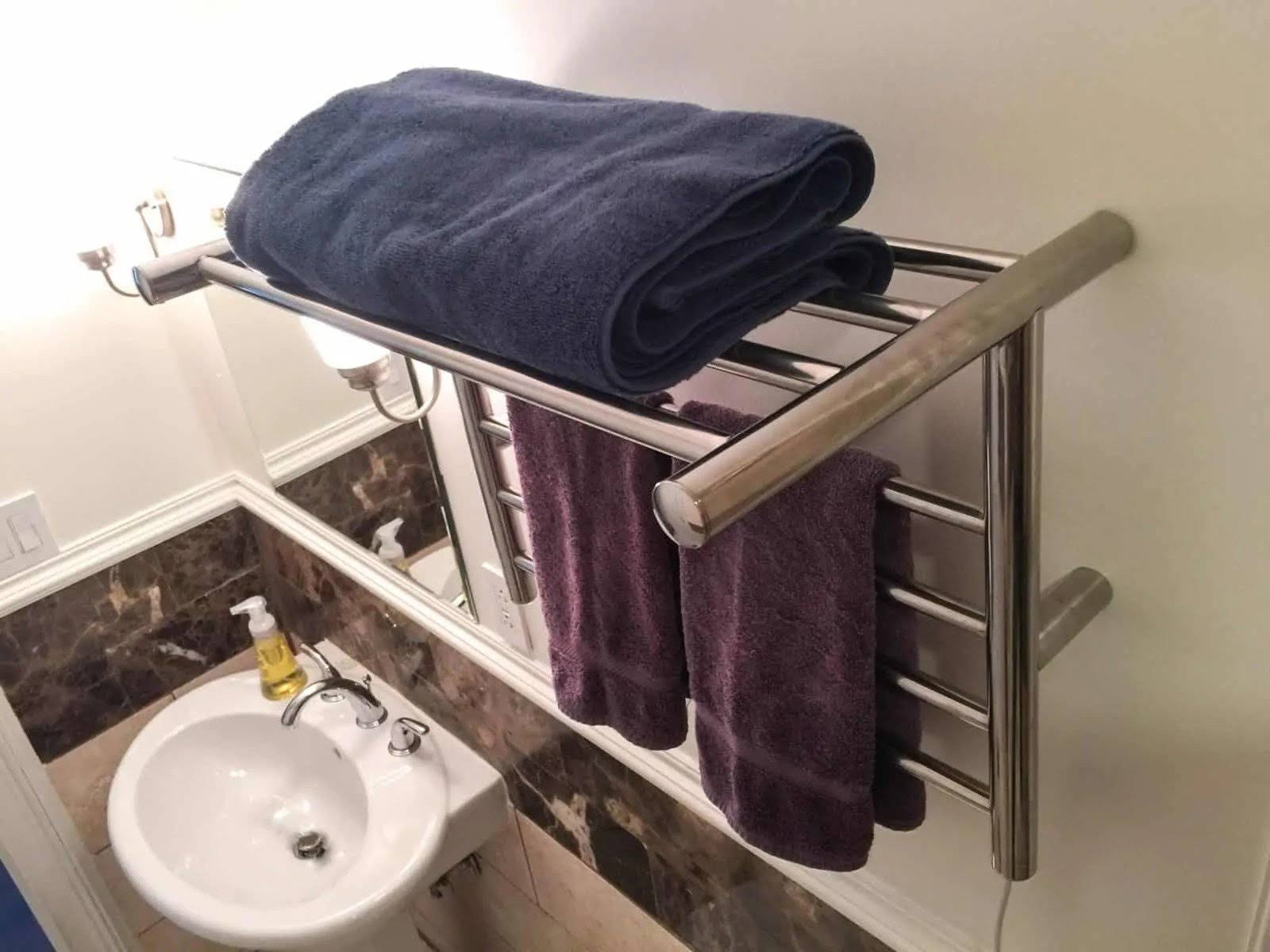 Amba RSH-B Radiant Shelf Towel Warmer - Brushed