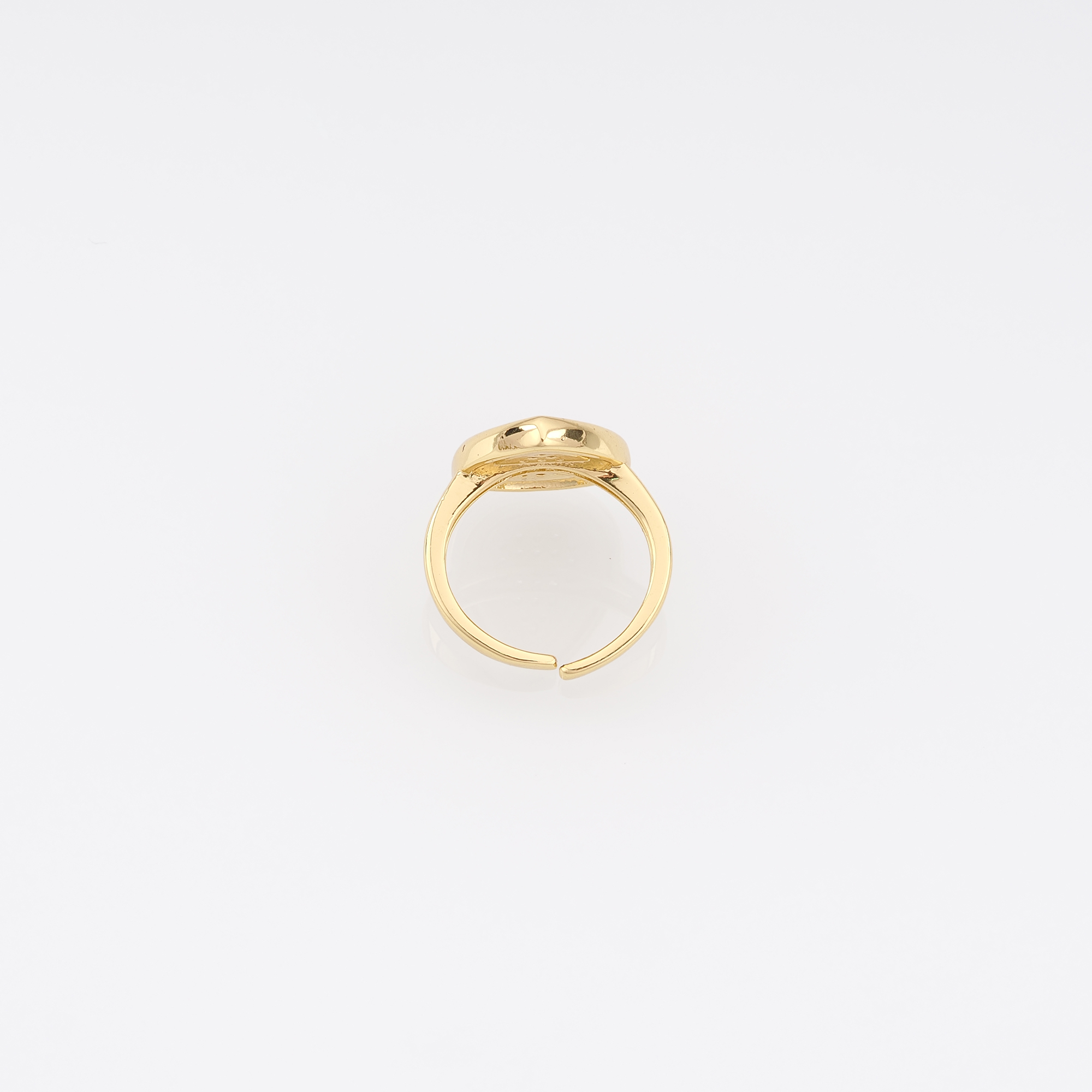 18K Gold Filled Teardrop CZ Ring,Minimalist Ring,Dainty Zirconia Ring,Adjustable Ring,Open Ring