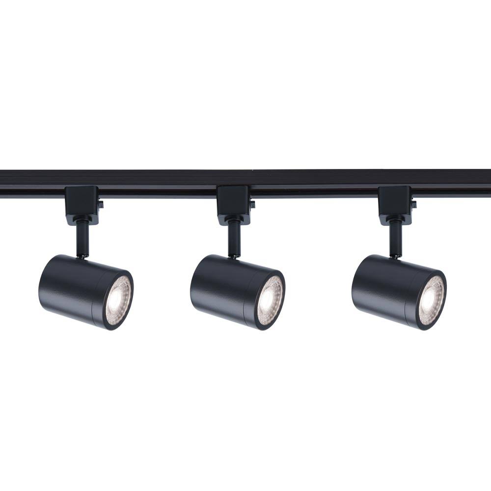 WAC Lighting H-8010/3 Charge 48 inch Long 3 Light LED Track Kit, Black