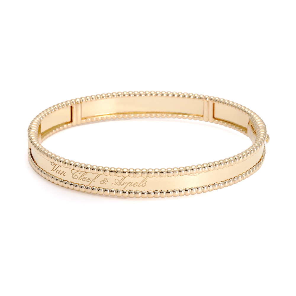 Van Cleef & Arpels Perlet Senior Tulle M Bracelet 18K Yellow Gold VCARP3K600