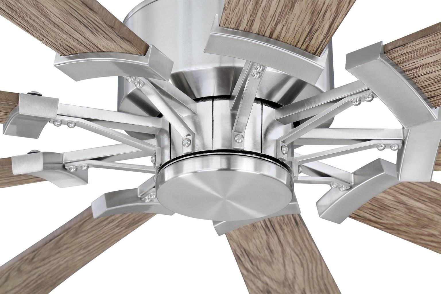 Craftmade Eastwood 60x22 Ceiling Fan u0026 Light Kit - Polished Nickel - EAS60BNK9