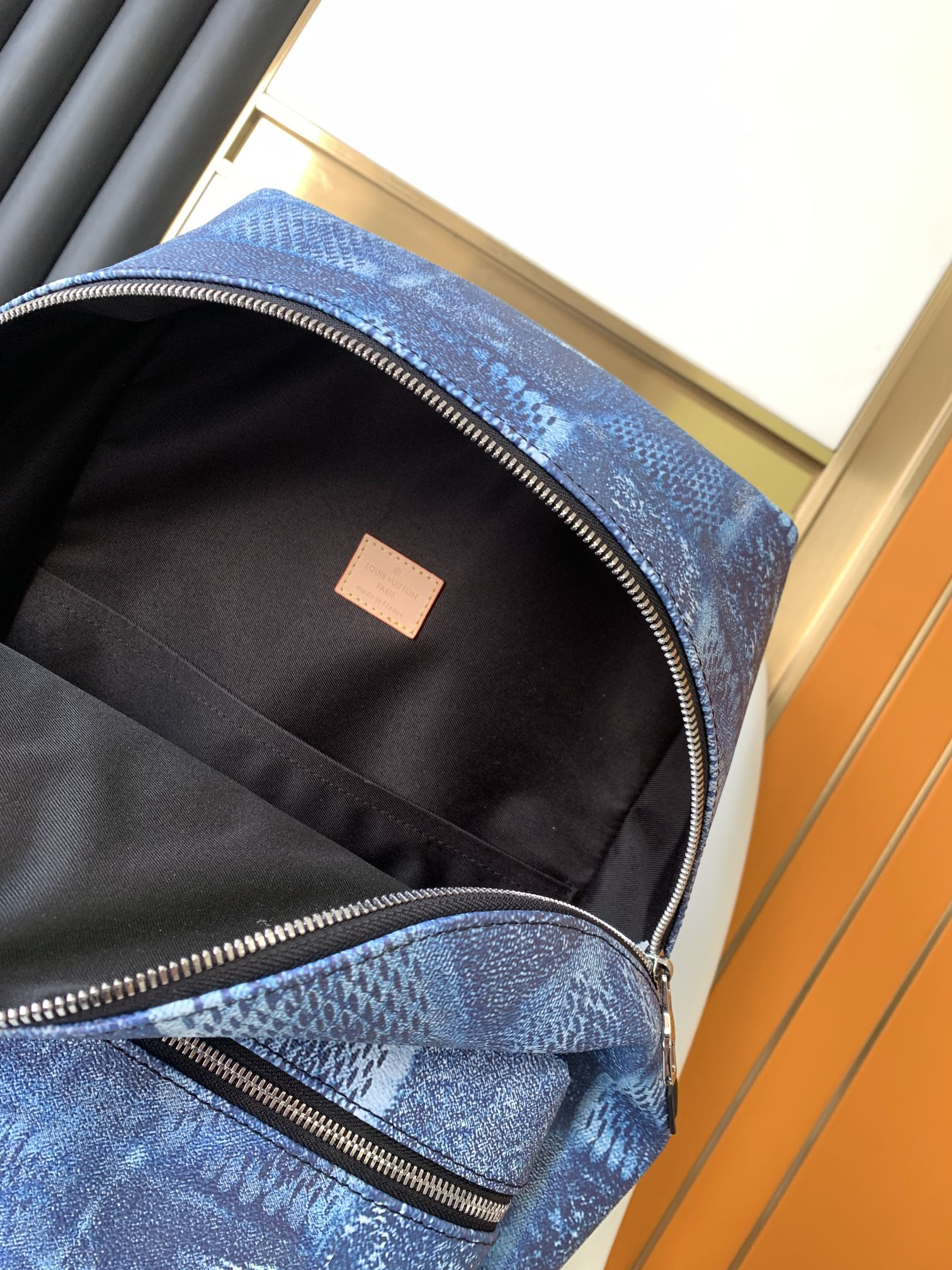 Louis Vuitton Discovery Backpack Pm Damier Blue 15.7In/40Cm