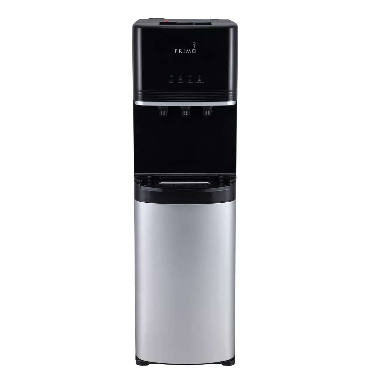 Primo Deluxe Bottom-Load Water Cooler Dispenser with 3-Temperature Settings – Stainless Steel