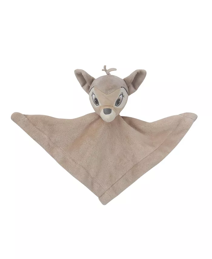 Lambs and Ivy Disney Baby Bambi Deer Fawn Security Blanket Lovey - Taupe