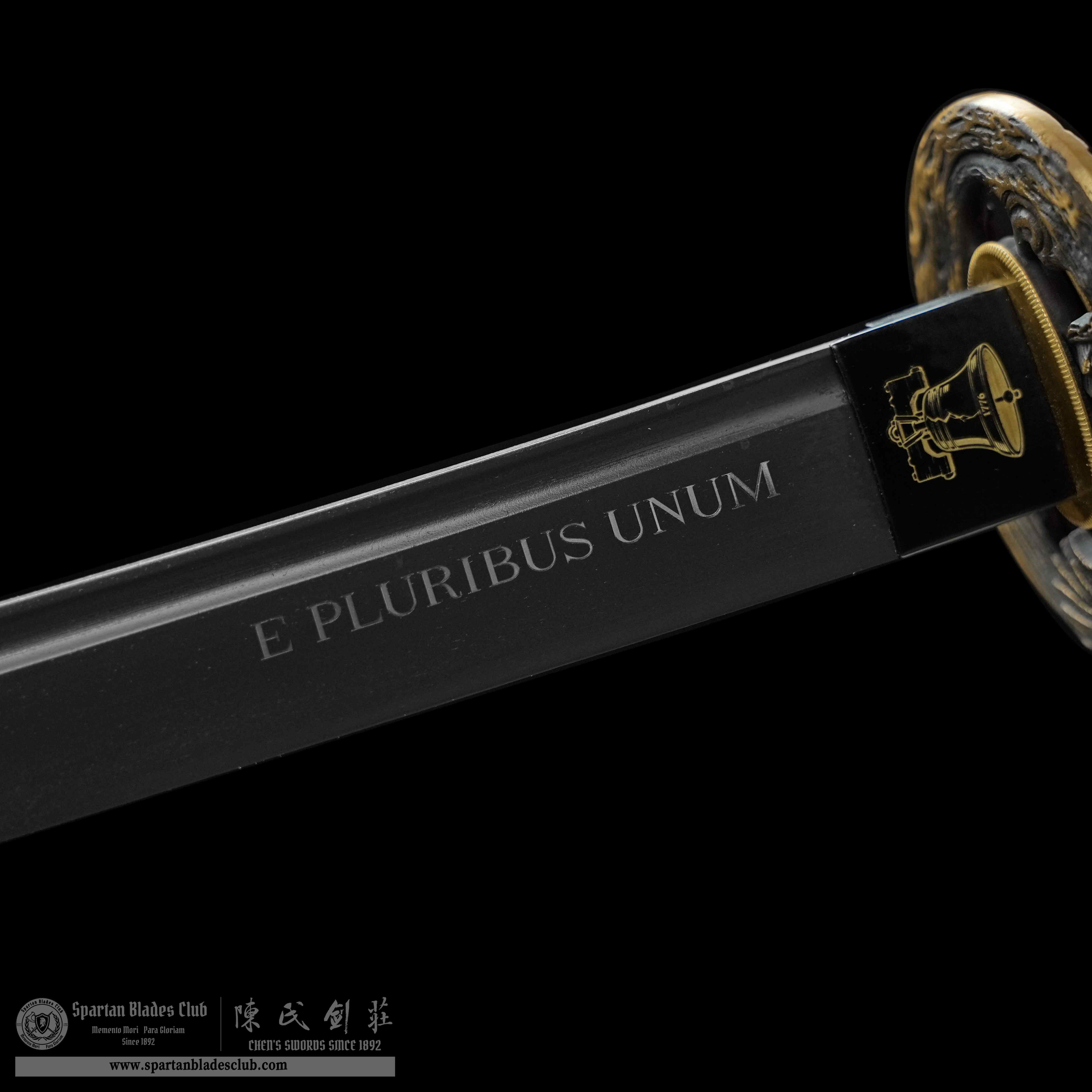 HY200 | Semiquincentennial | Katana | High-hardness spring steel | gray titanium coating | Red&Blue&Black | American | Eagle | Battle-Ready | Full-tang | Spartan Blades Club | CHEN'S SWORDS 1892 - Spartan Blades Club - 陳氏劍莊1892