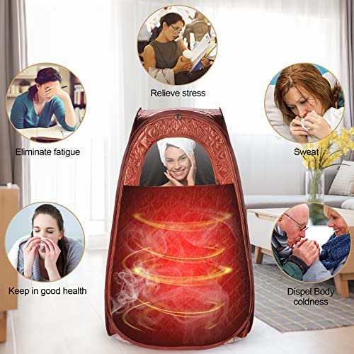 Portable Steam Sauna for Home Full Body Personal Sauna at Home Spa with 2.6L 1000W Steam Generator