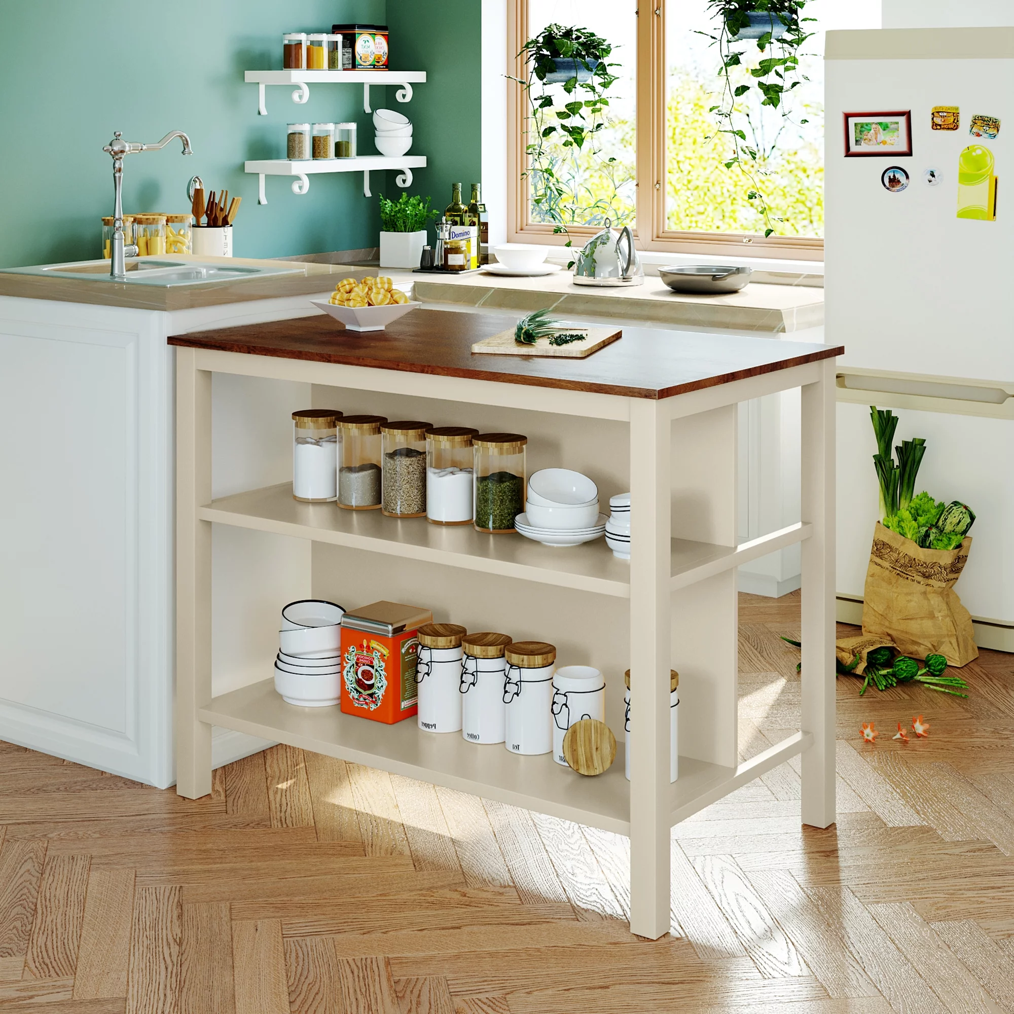 TOPMAX Solid Wood Rustic 45