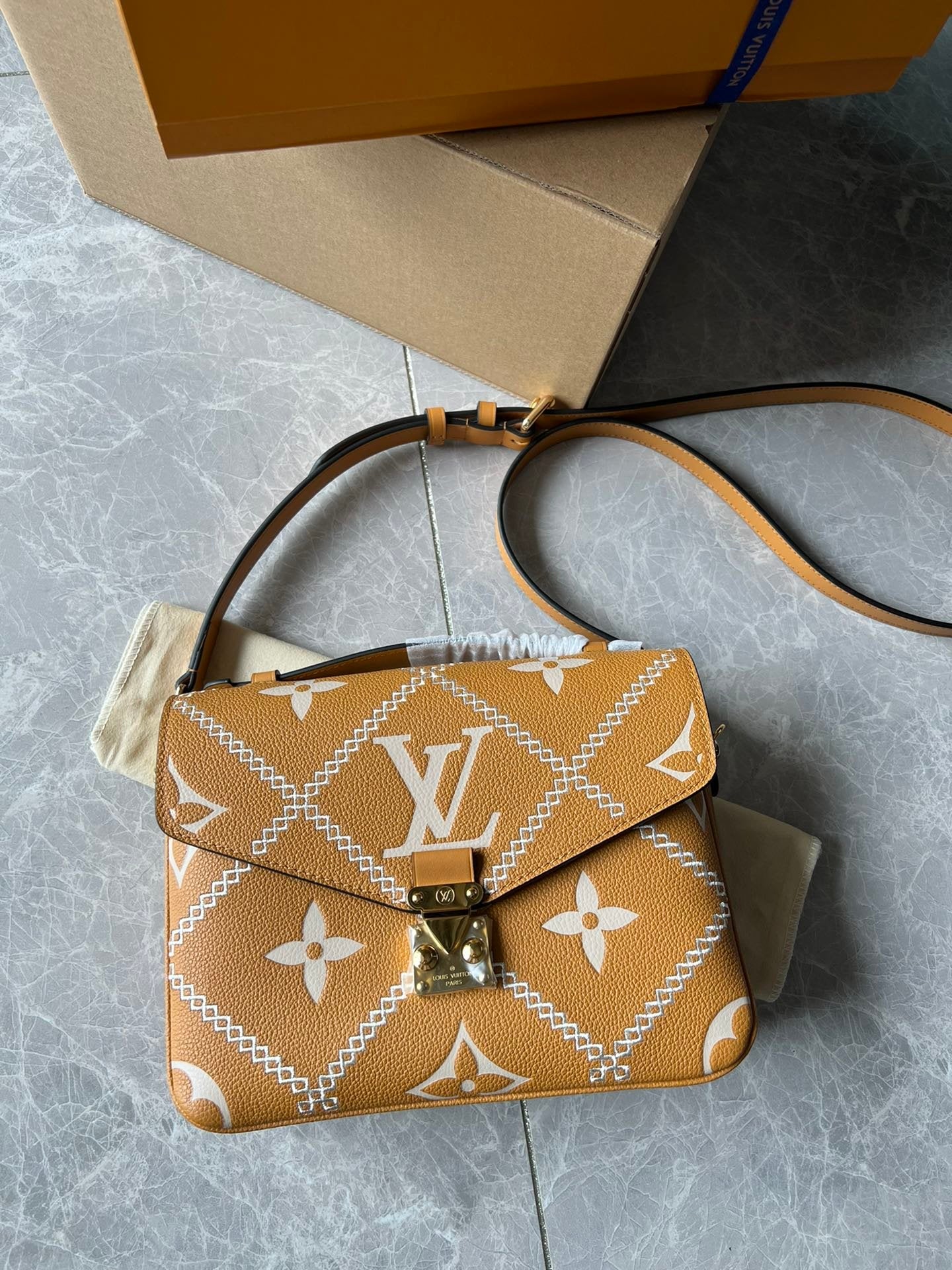 Louis Vuitton Pochette M Tis 25Cm Brown Bag