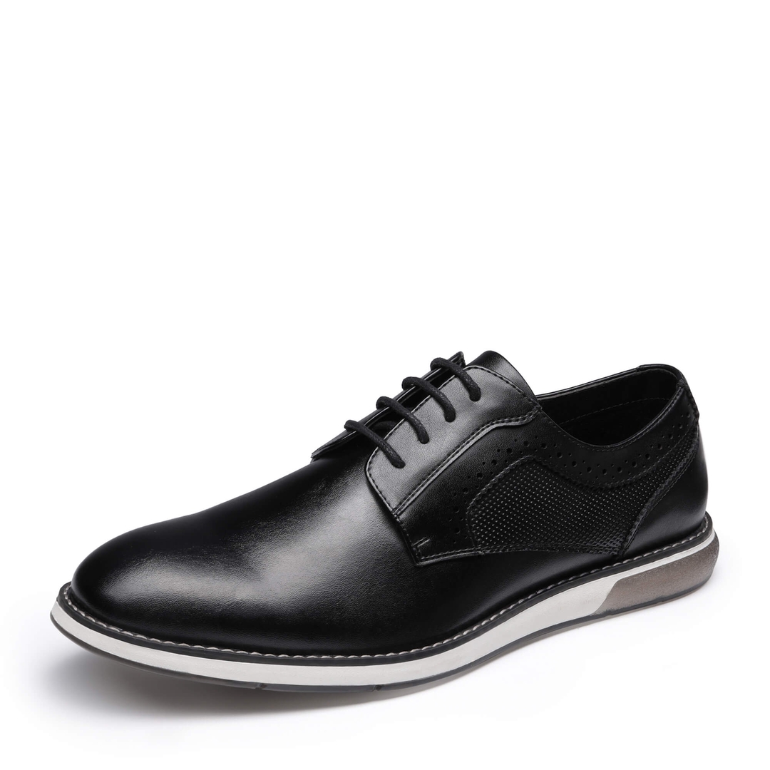 [CrossFlex GentEdge] Men's Polished Plain Toe Oxford Dress Sneakers
