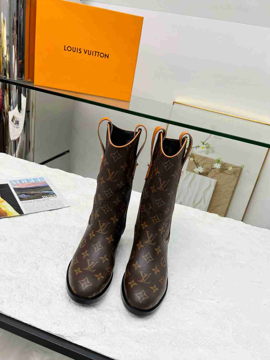 Louis Vuitton Lv Rider Boots Monogram Brown