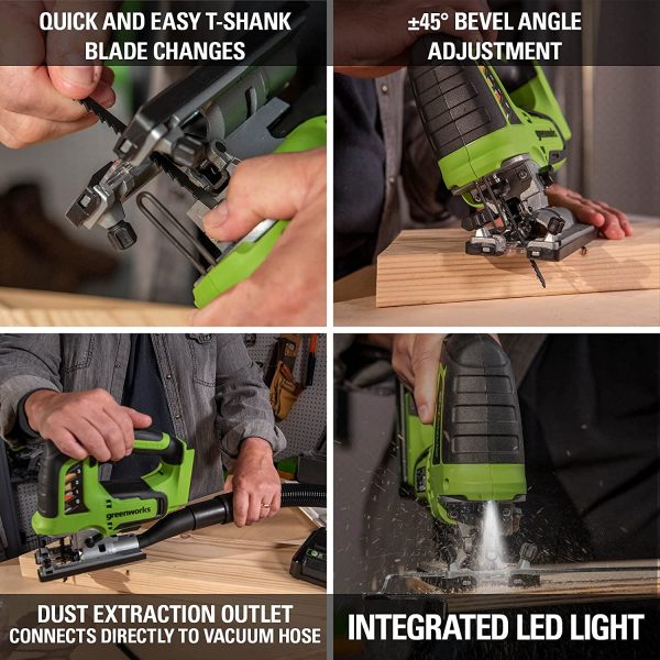 24V Brushless Jig Saw, Battery Not Included 3601202AZ