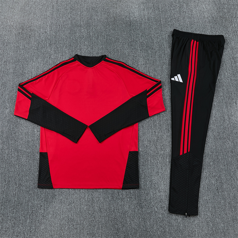 Ajax 26/27 Half Zipper Training Suit - Red 2