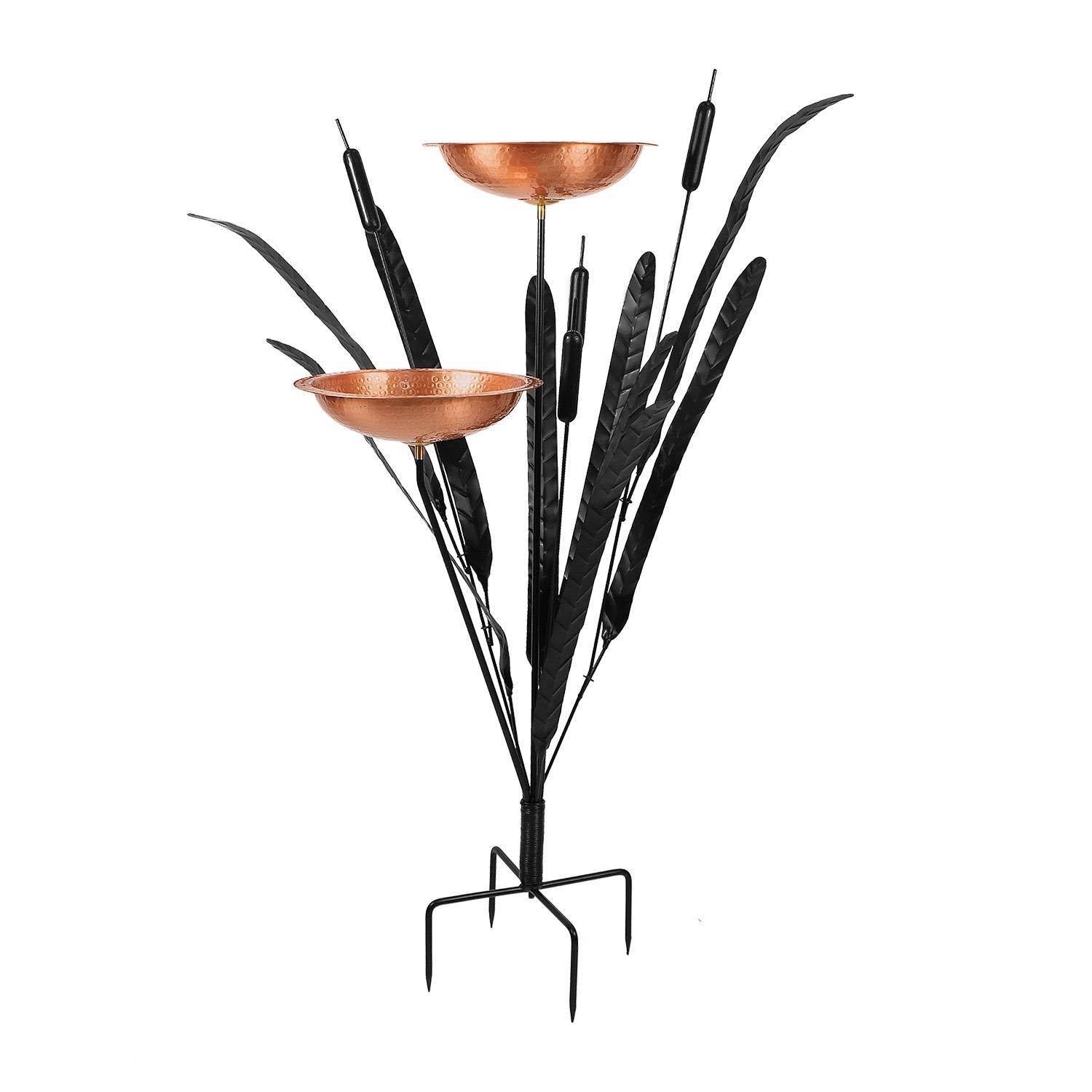 Achla Double Cattail Birdbath