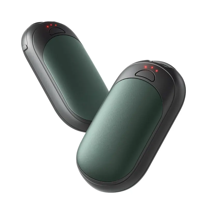 Slim Aluminum USB-C Hand Warmers – 2-Pack with Triple Heat Control