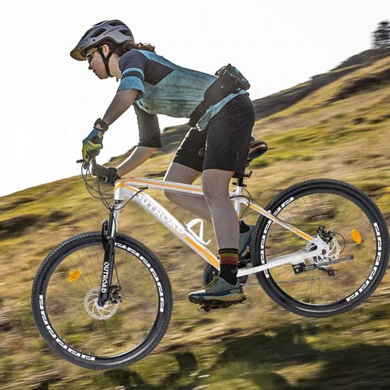 Mountain Bike 26-inch 27.5-inch Wheels, 21 Speed with High Carbon Steel Frame, Double Disc Brake, Front Suspension Anti-Slip Bikes