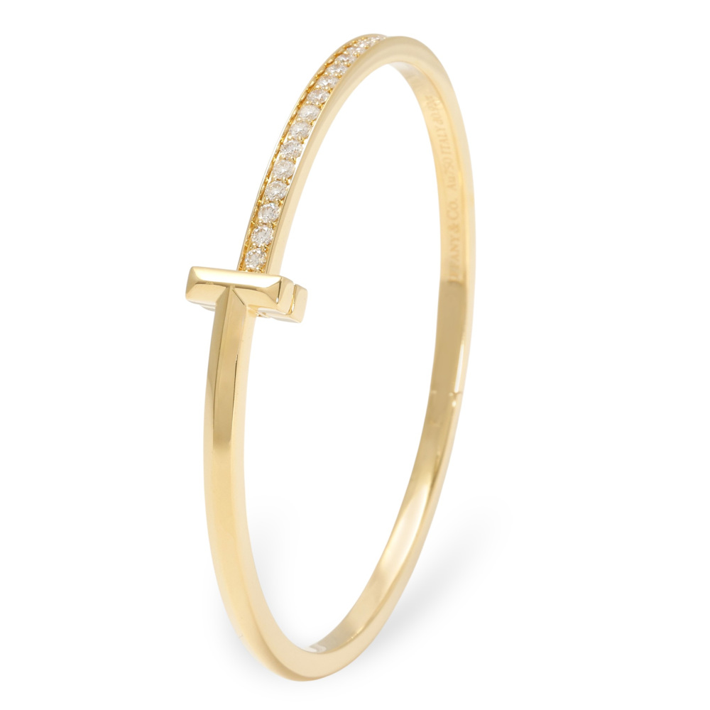Tiffany & Co. Tiffany T One Bracelet 18K Yellow Gold Diamond 68315662
