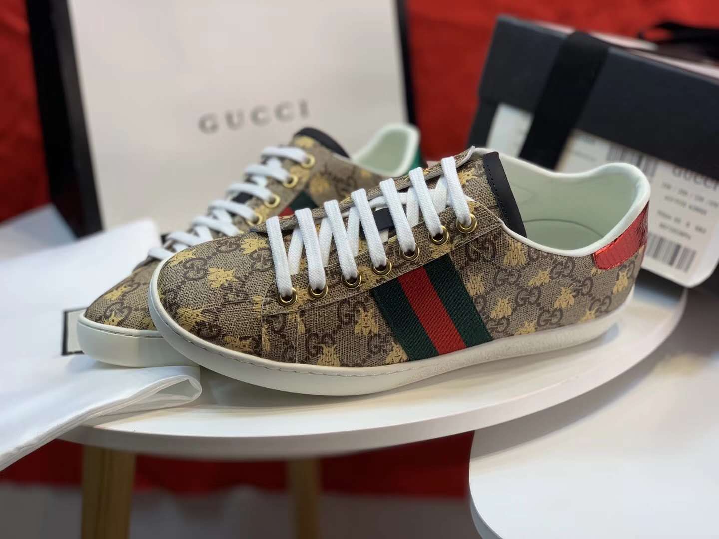Gucci Ace Gg Supreme ?Bees? 548950 9N050 8465
