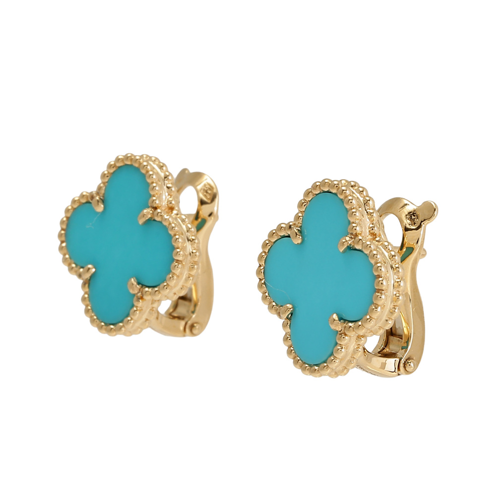 Van Cleef & Arpels Vintage Alhambra Earrings 18K Yellow Gold