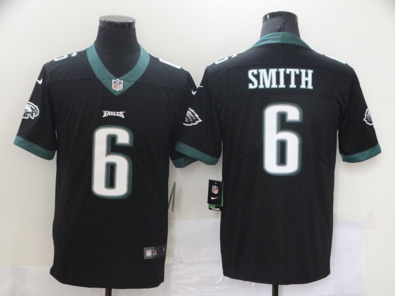 Men's Philadelphia Eagles DeVonta Smith #6 Black Game Jersey