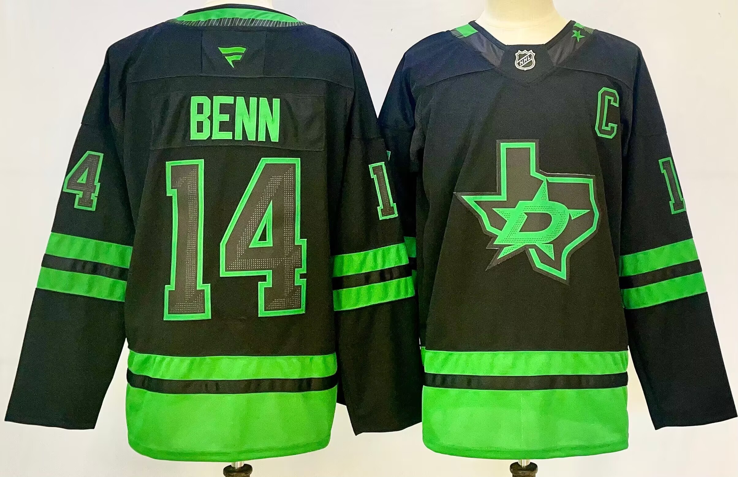 Men's Dallas Stars Jamie Benn #14 Fanatics Black Alternate Premium Jersey