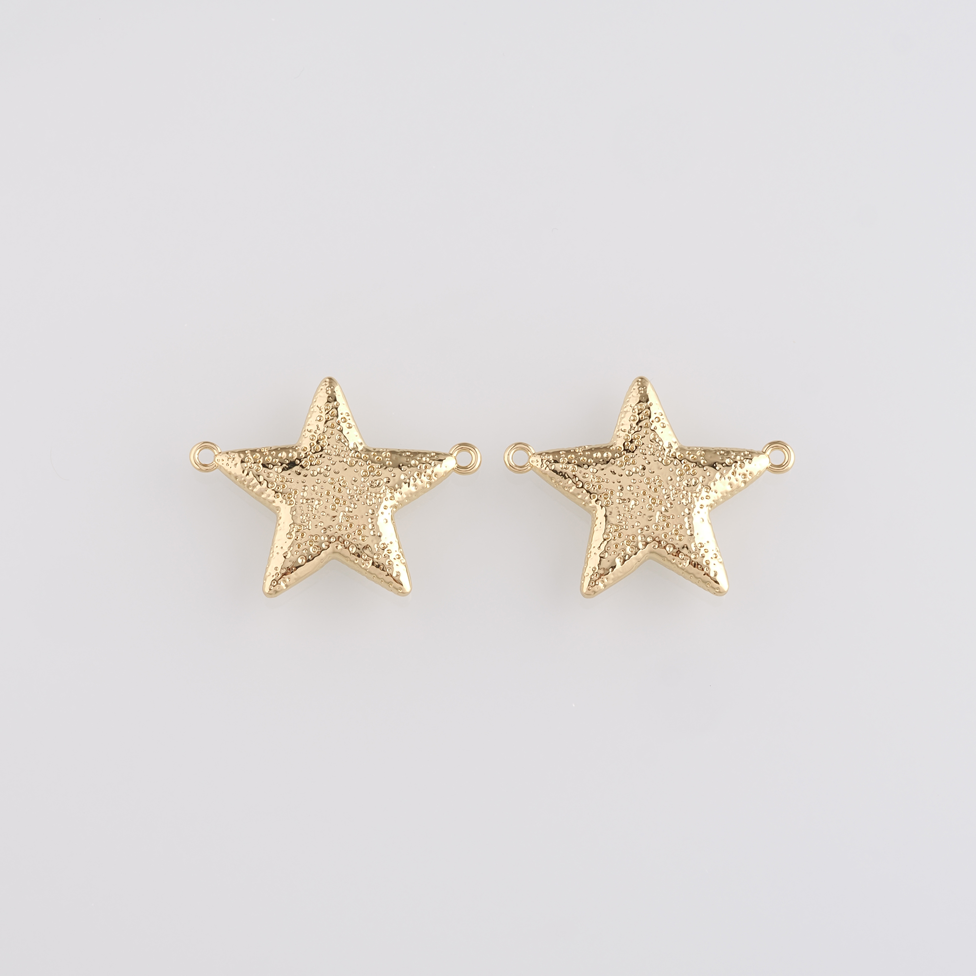 18K Gold Filled Star Connector,Celestial Charm,Star Necklace Bracelet for DIY Jewelry Making Supply